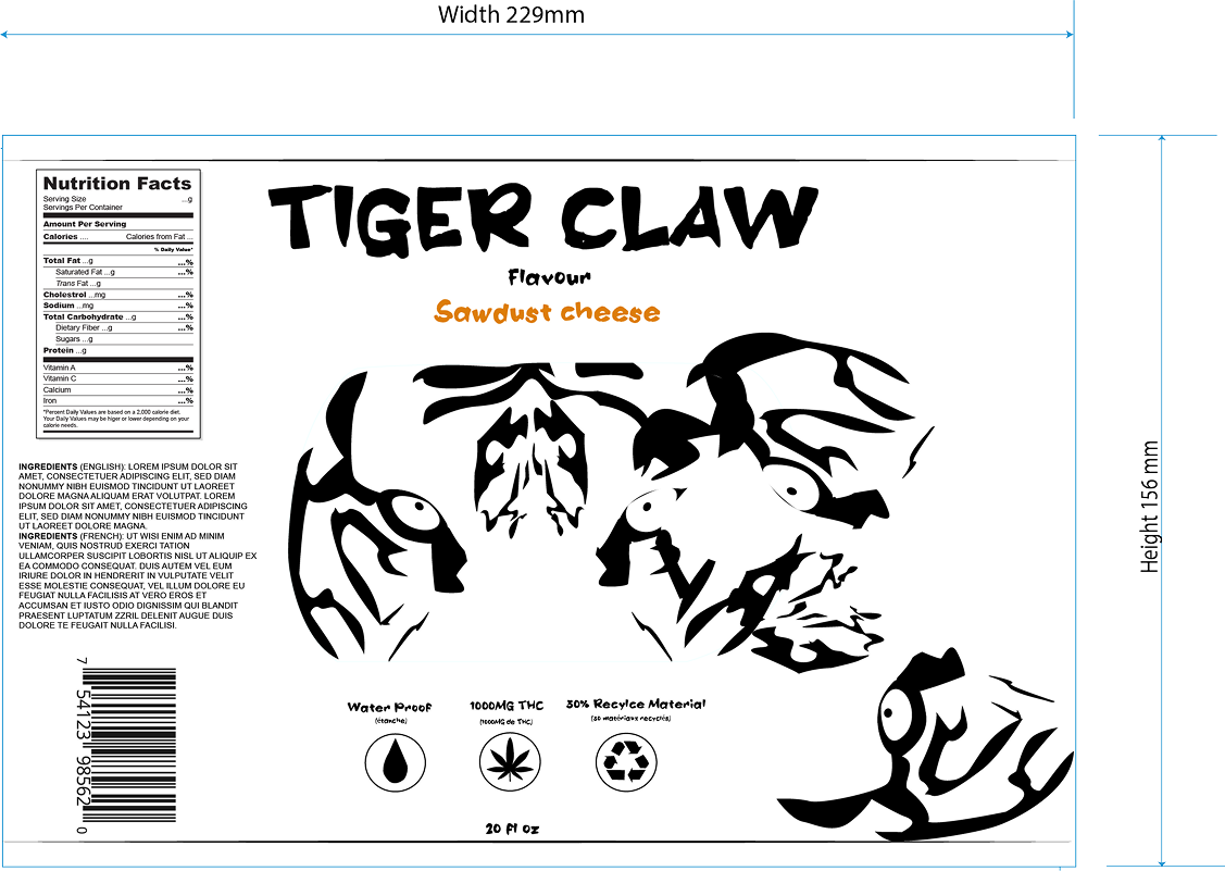 Tiger Claw Dieline 1